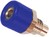 2.6mm-Bananen-Buchse Loetansatz blau 6A 60VDC