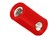 2.6mm-Bananen-Kupplung Schraubanschluss rot 6A 60VDC