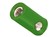 2.6mm-Bananen-Kupplung Schraubanschluss gruen 6A 60VDC