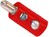 2.6mm-Bananen-Stecker Schraubanschluss rot 6A 60VDC