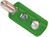 2.6mm-Bananen-Stecker Schraubanschluss gruen 6A 60VDC