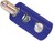 2.6mm-Bananen-Stecker Schraubanschluss blau