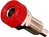 4mm-Einbau-Buchse mit Isolierkopf rot 16A 60VDC