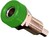 4mm-Einbau-Buchse mit Isolierkopf gruen 16A 60VDC