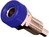4mm-Einbau-Buchse mit Isolierkopf blau 16A 60VDC