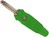 4mm Multiple Spring Wire Plug Insulated Green BUELA20K