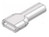 Schutztuellen 19.5mm fuer Flachsteckhuelsen 2.8mm x0.5 x0.8