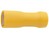 Flachsteckhuelse 6.3x0.8mm gelb zum Pressen mit Vollisolierung