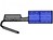 Flachsteckverteiler 6.3x0.8mm blau zum Pressen mit Vorisolierung