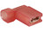 Steckhuelse Gewinkelt 6.3x0.8mm rot zum Pressen mit Isolierung