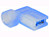 Steckhuelse Gewinkelt 6.3x0.8mm blau zum Pressen mit Isolierung