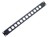 19" Blende/Panel 1HE mit 12x XLR Aussparungen, Stahl, nicht Best