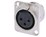3-Pole Female XLR Receptacle Solder DL Series NEUTRIK NC3FD-L-1