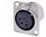 4-Pole Female XLR Receptacle Solder DL Series NEUTRIK NC4FD-L-1