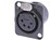 4-Pole Female XLR Receptacle Solder DL Serie NEUTRIK NC4FD-L-B-1