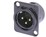 3-Pole Male XLR Receptacle Solder DL Series NEUTRIK NC3MD-L-B-1