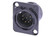 XLR-Einbaustecker 7-pol schwarz/gold NEUTRIK NC7MD-L-B-1