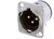 3-Pole Male XLR Receptacle PCB Mount D Series NC3MD-H