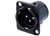 3-Pole Male XLR Receptacle PCB Mount D Series NC3MD-H-BAG