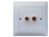 UP-Montageset EDIZIOdue ws, 2 x Cinch Durchfuehrung