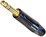 Klinkenstecker stereo SW/GO schlank 14,5mm