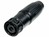 Speakon-Kabelstecker 8-Pol Metall schwarz NEUTRIK NLT8MX-BAG