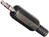Klinken-Kabelstecker 3.5mm 4-pol stereo Kunststoff RoHS