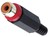 Cinch-Kabelbuchse rot Kunststoff 4mm-Kabelauslass