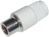 Cinch-Kabelbuchse weiss Kunststoff 5mm-Kabelauslass