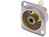 Cinch (RCA) Einbaubuchse D-Serie Nickel schwarz Contrik NF2D0
