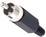 Cinch-Kabelstecker weiss Kunststoff 4mm-Kabelauslass