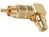 Adapter Cinch/Cinch gewinkelt