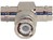 BNC T-Adapter Female-Male-Female Telegaertner J01004C0616