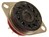 Fassung 11-pol Submagnal zum Loeten Metallflansch