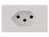 Netz-Einbausteckdose CH Typ13 2p+E 10A weiss