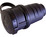Rubber Mains Power Socket Black 3-Pole Type 13
