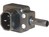 IEC Plug Connector E (Male) Rewirable Angled 3x1mm2 (3x18AWG) Sc