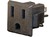 USA-Einbausteckdose 2p+E schwarz 15A 125V Snap-In