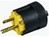USA-Stecker 2p+E 15A schwarz