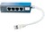 4-fach ISDN-Adapter mit Kabel 140mm