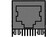 FCC-Printbuchse geschirmt 90G 8-pol 8 Kontakte RJ45