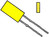LED diffus gelb 2.5x5mm flach