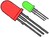 5mm LED Bicolour Rot/Gruen Diffus Typ TLUV5300